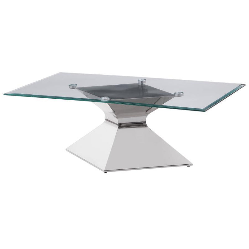 Jenny - Base Stainless Steel Coffee Table - Silver
