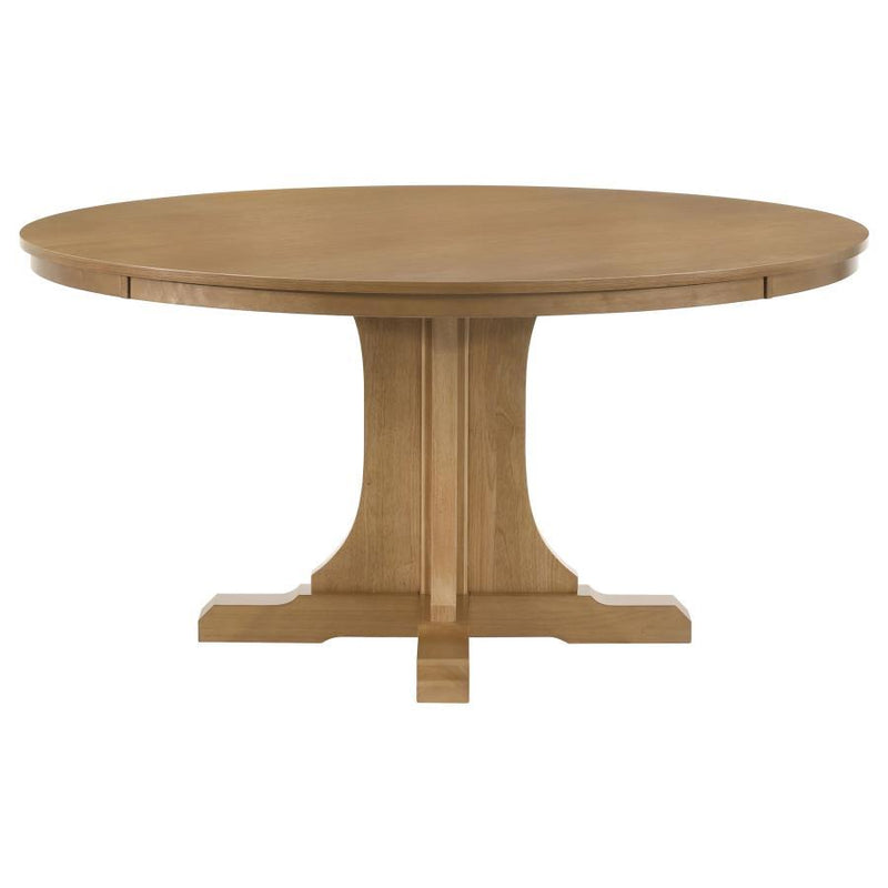 Hartville - 60" Table Base, Box 2 of 2 - Natural Light Brown