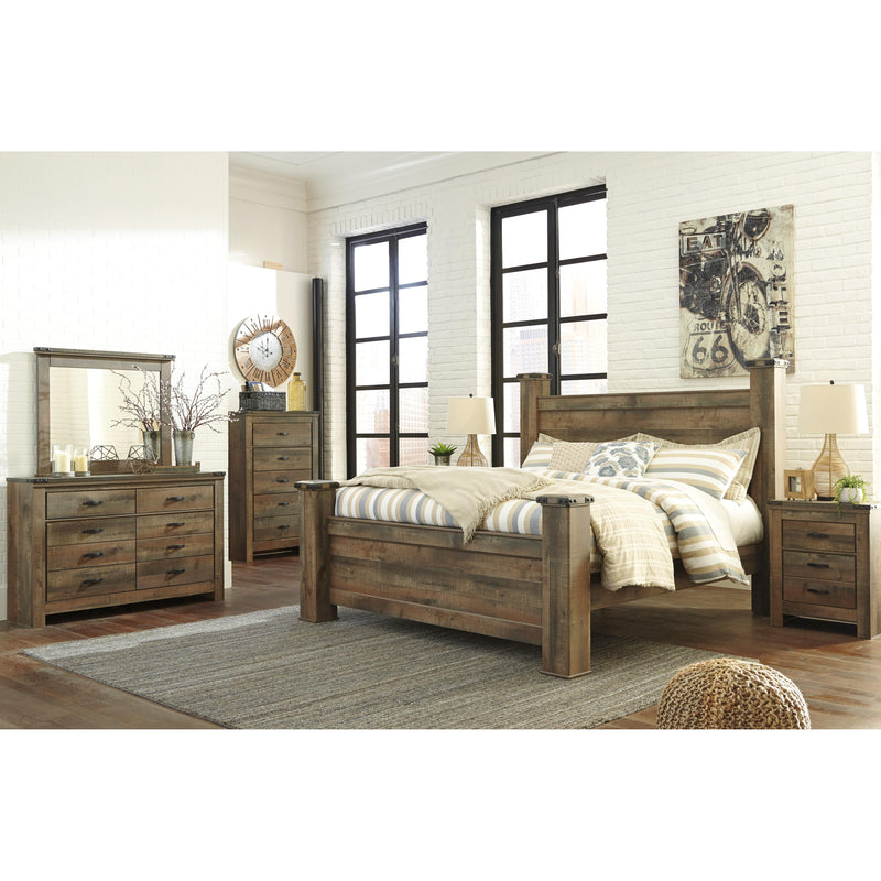  Size_King  -- Trinell B446B45 King Poster Bed IMAGE 3