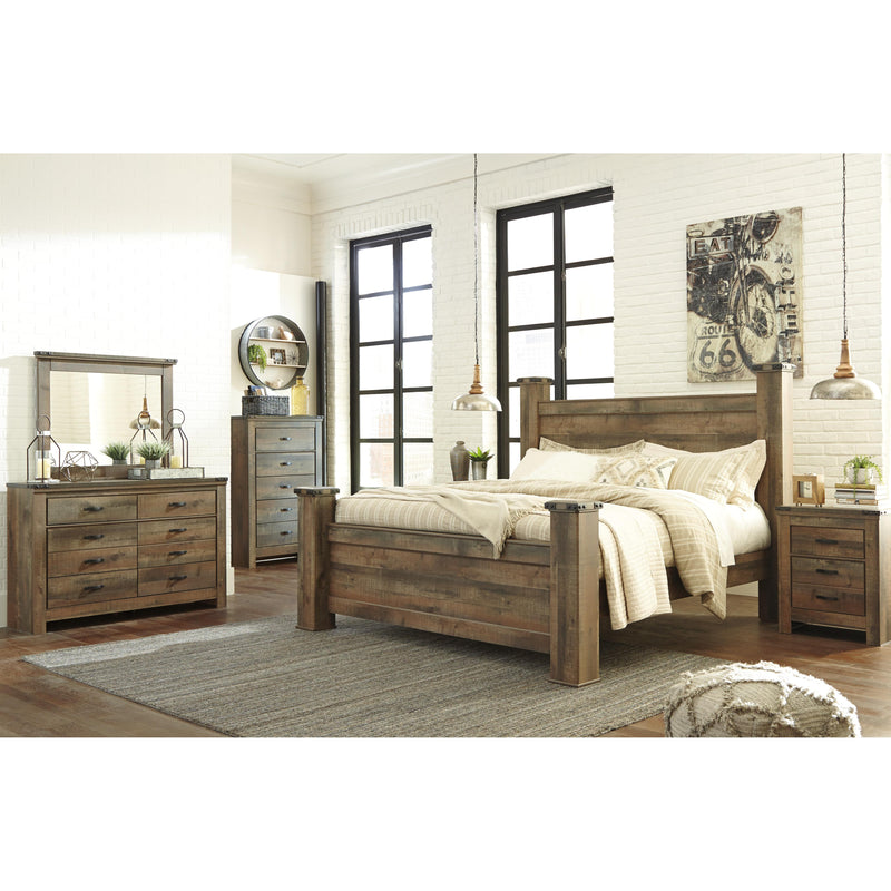  Size_King  -- Trinell B446B45 King Poster Bed IMAGE 4
