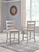 Skempton - Upholstered Barstool (Set of 2) - White