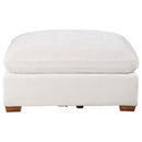 Lakeview - Rectangular Upholstered Ottoman - Ivory