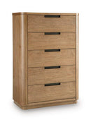 Pamaria - Five Drawer Chest - Light Brown