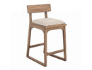 Balam - Upholstered Barstool (Set of 2) - Brown / Beige