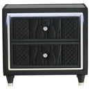 Lorient - 2-Drawer LED Nightstand With USB