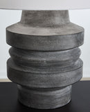 Wahida - Poly Table Lamp - Distressed Black