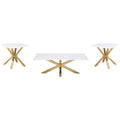 Visalia - Faux Marble Coffee Table Set