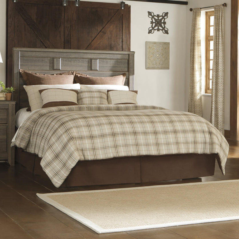  Size_Queen  -- Juararo B251 Queen Panel Headboard with Frame IMAGE 1