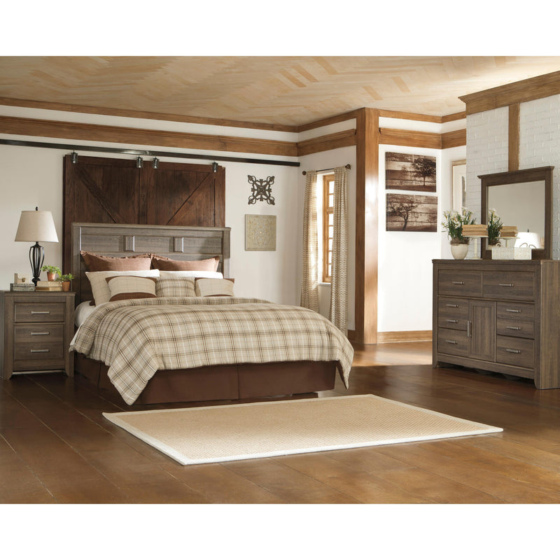  Size_Queen  -- Juararo B251 Queen Panel Headboard with Frame IMAGE 2