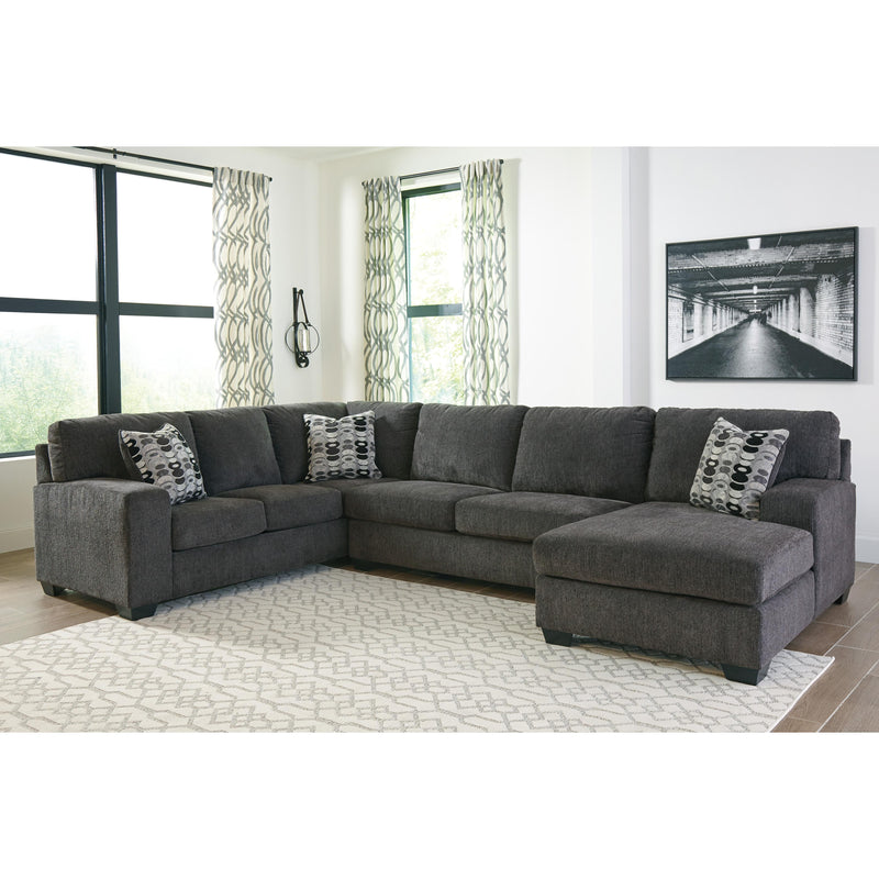  Manufacturer Color_Smoke  -- Ballinasloe 80703S2 3 pc Sectional with Chaise IMAGE 2