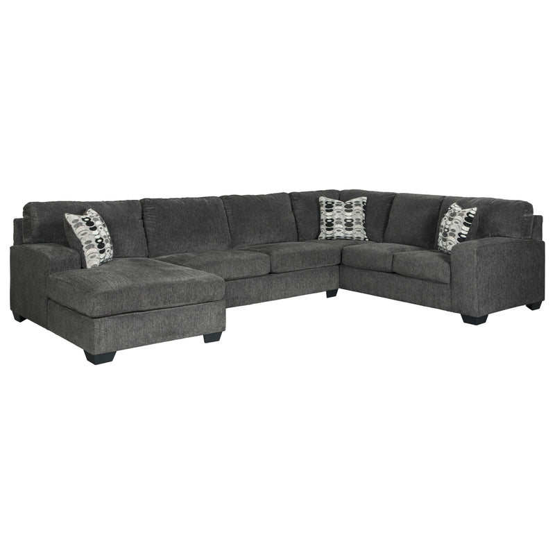  Manufacturer Color_Smoke  -- Ballinasloe 80703S1 3 pc Sectional with Chaise IMAGE 1