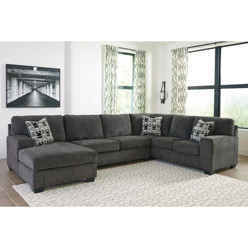  Manufacturer Color_Smoke  -- Ballinasloe 80703S1 3 pc Sectional with Chaise IMAGE 2