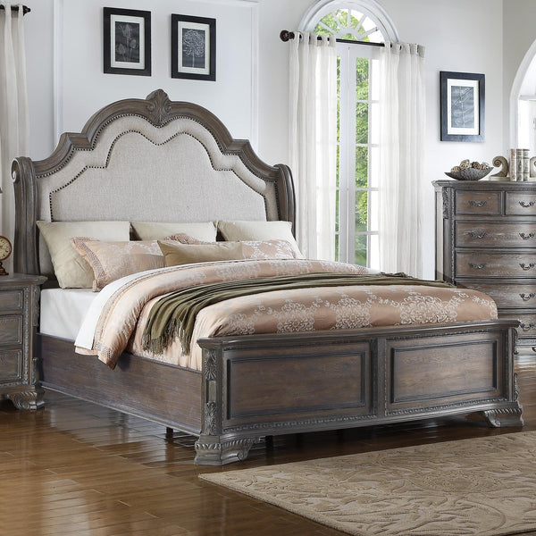 Crown Mark Sheffield King Upholstered Panel Bed B1120-K-HB/B1120-K-FB/B1120-KQ-RAIL IMAGE 1