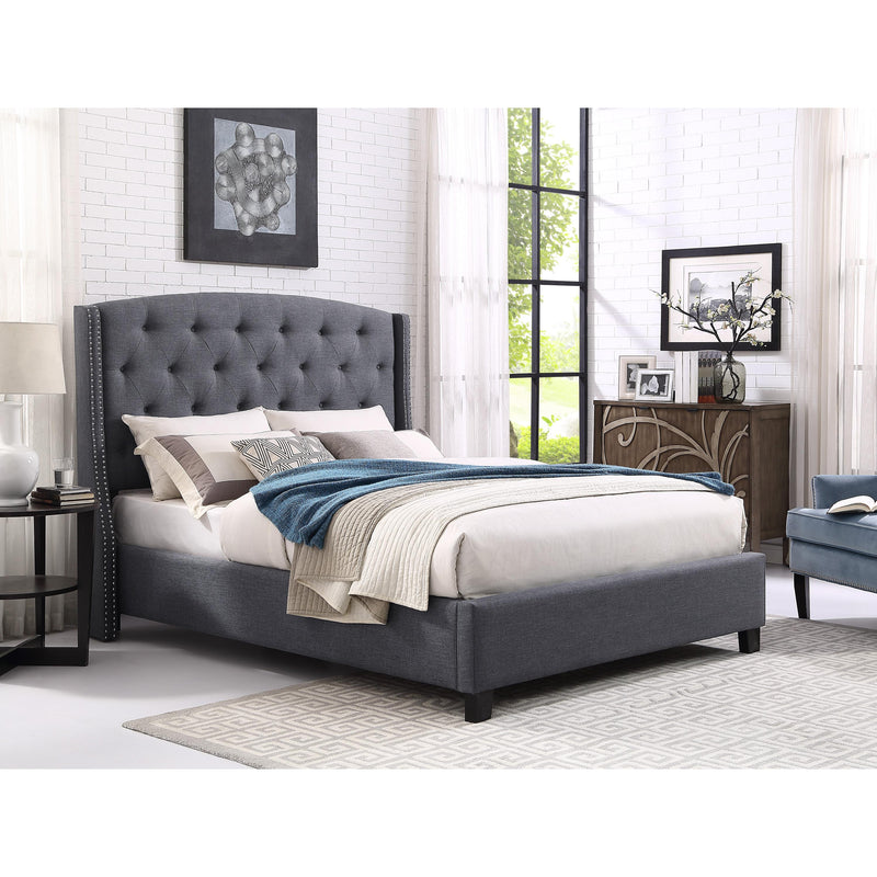 Size_King  -- Eva 5111GY-K King Platform Bed IMAGE 4