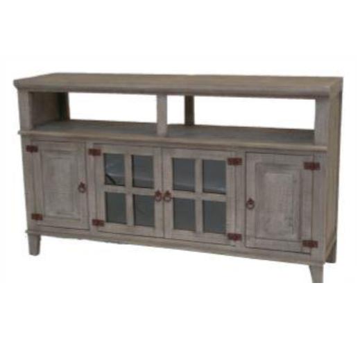 LMT Imports Hacienda TV Stand COM408GRAY IMAGE 1