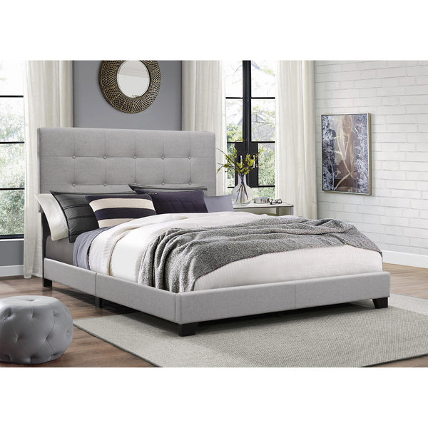 Crown Mark Florence Queen Upholstered Platform Bed 5270GY-Q IMAGE 1