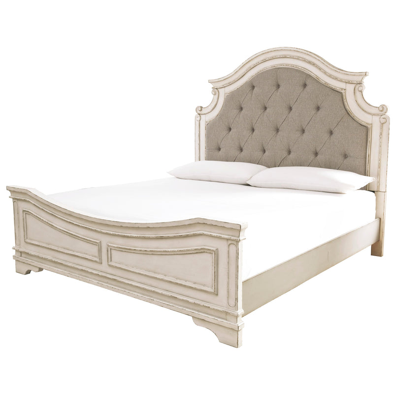  Size_King  -- Realyn B743B6 King Upholstered Panel Bed IMAGE 1