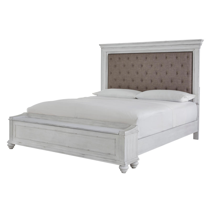  Size_California King  -- Kanwyn B777 California King Upholstered Panel Storage Bed IMAGE 1