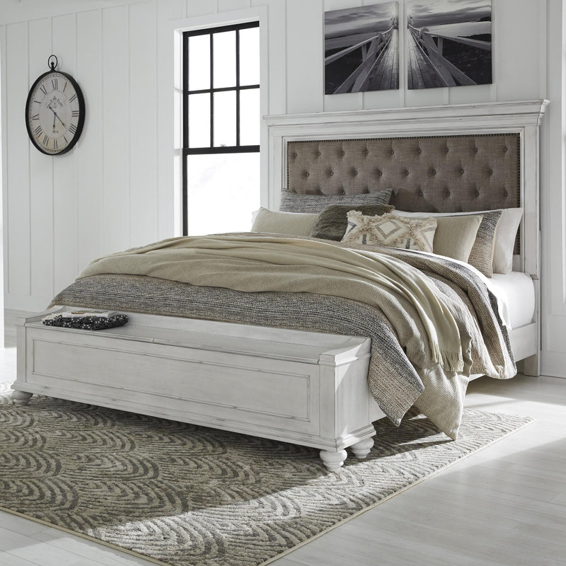  Size_California King  -- Kanwyn B777 California King Upholstered Panel Storage Bed IMAGE 4