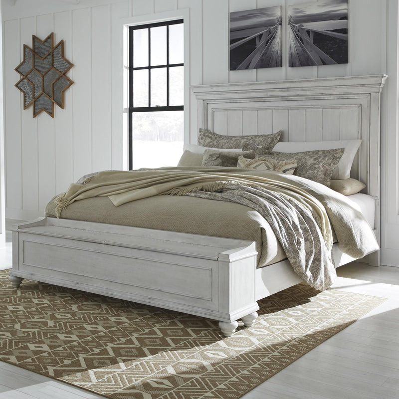  Size_King  -- Kanwyn B777B9 King Panel Bed with Storage Bench IMAGE 4
