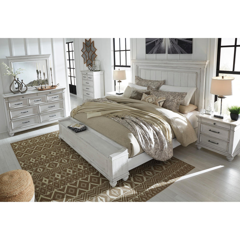  Size_California King  -- Kanwyn B777B12 California King Panel Bed with Storage Bench IMAGE 8