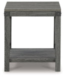 Freedan - Square End Table - Grayish Brown
