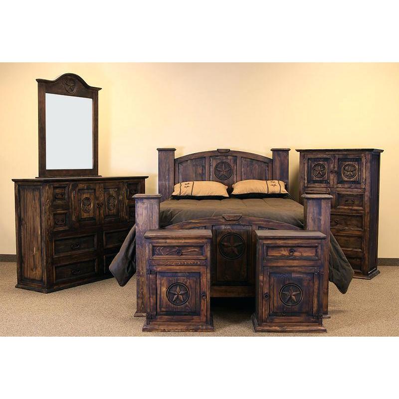 LMT Imports Medio Mansion with Start 1-Drawer Nightstand BTS092R MEDIO IMAGE 2