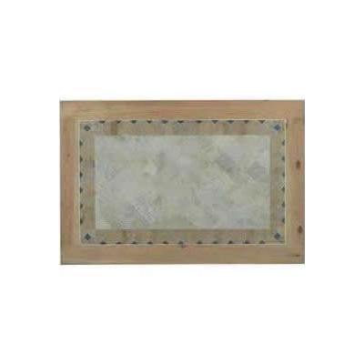 LMT Imports Square Star Marble Dining Table with Stone Top MES062TS IMAGE 2