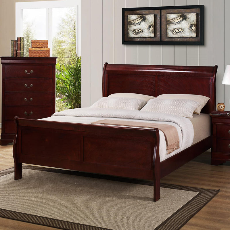  Size_Full  -- Louis Philip B3850-F Full Sleigh Bed IMAGE 1
