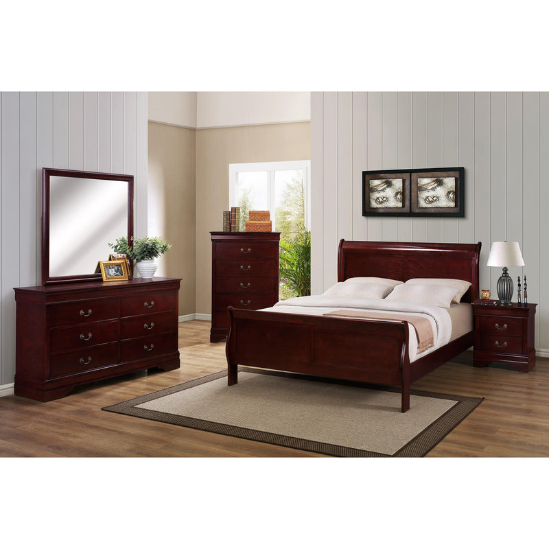  Size_Full  -- Louis Philip B3850-F Full Sleigh Bed IMAGE 2