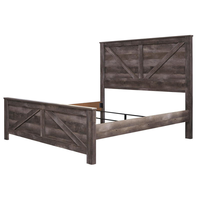  Size_King  -- Wynnlow B440B11 King Crossbuck Panel Bed IMAGE 4