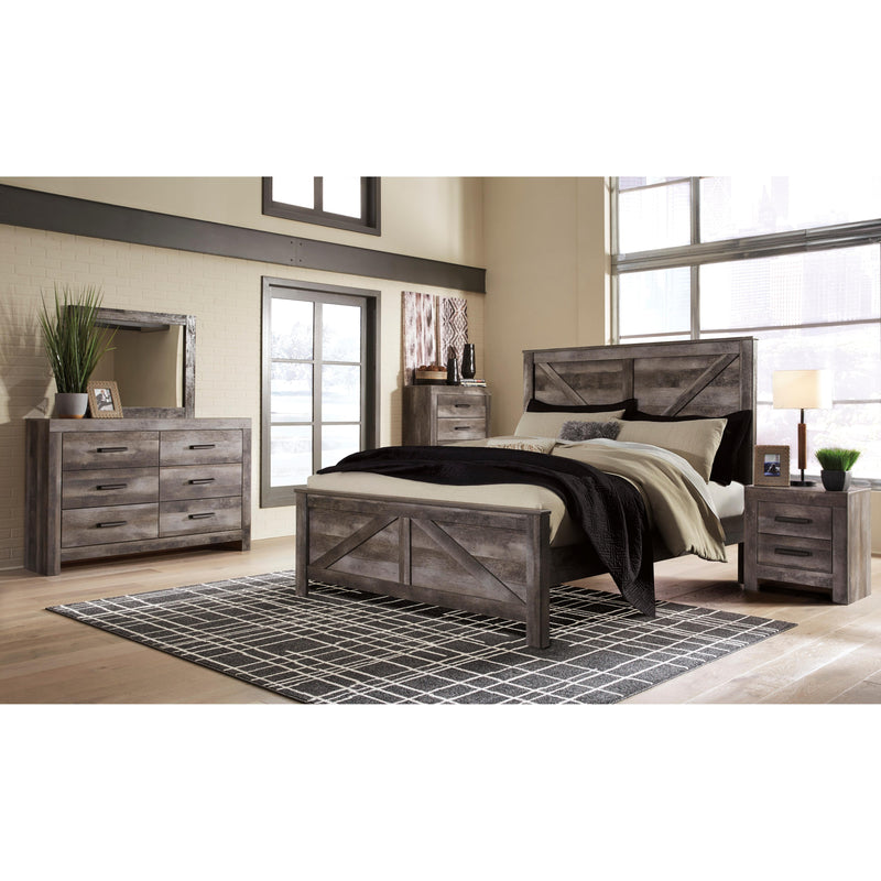  Size_King  -- Wynnlow B440B11 King Crossbuck Panel Bed IMAGE 8