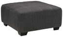 Ambee - Oversized Accent Ottoman - Slate