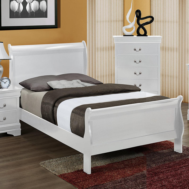  Size_Twin  -- Louis Philip B3650-T Twin Sleigh Bed IMAGE 1