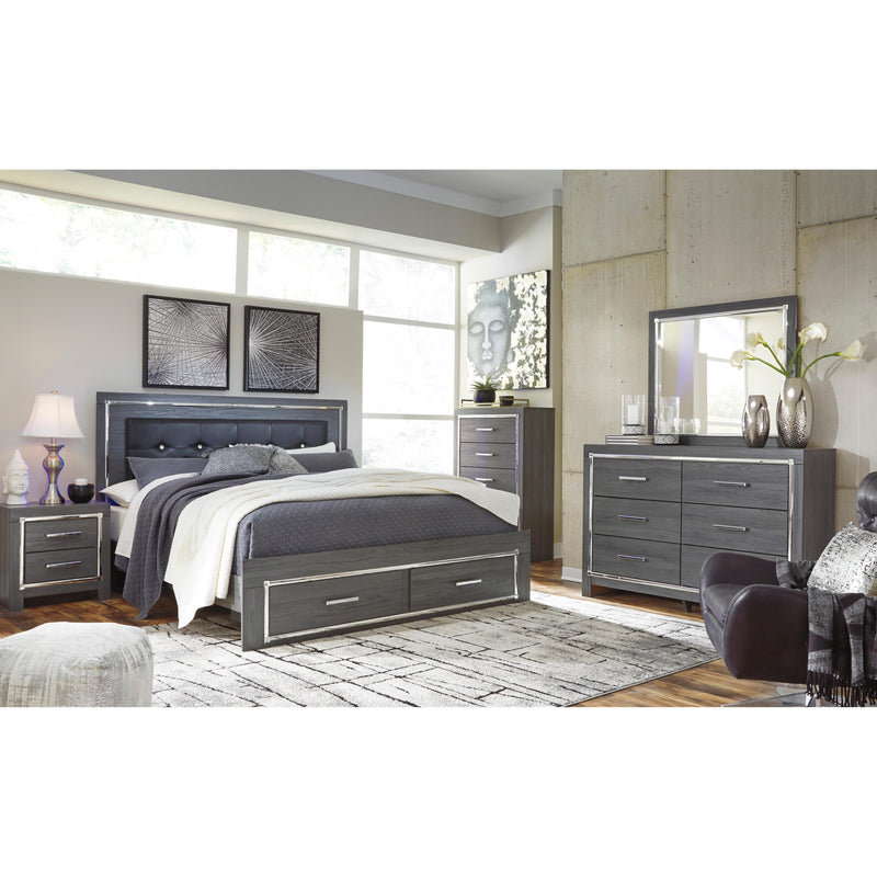  Size_King  -- Lodanna B214B11 King Panel Bed with 2 Storage Drawers IMAGE 12