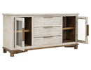 Loft - 3 Drawer & 2 Door Buffet - Gray / Beige