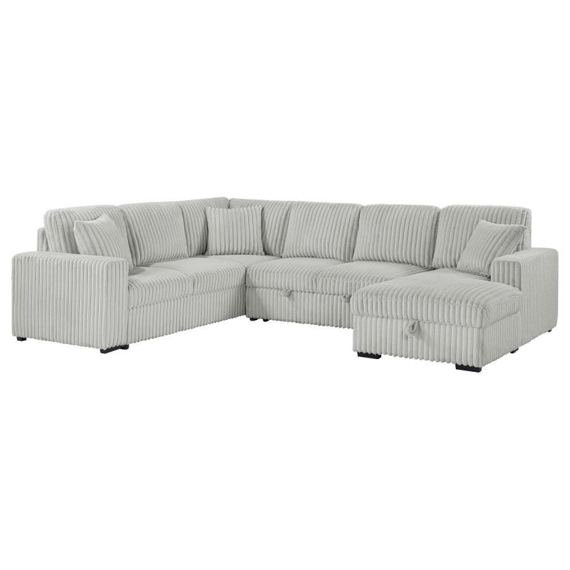 Devonshire - Loveseat With Pull-out Sleeper, Box 2 of 3 - Gray