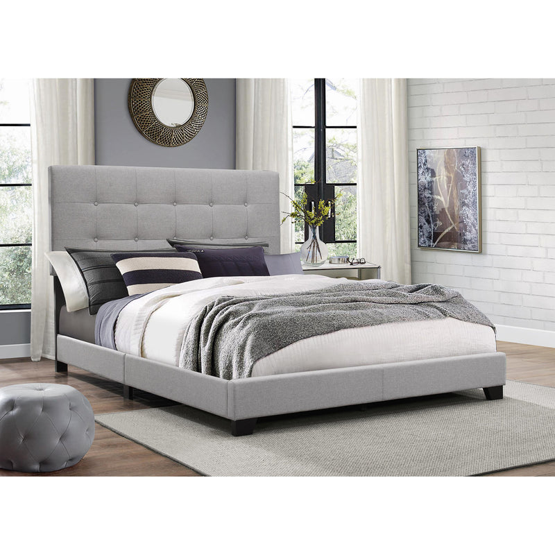 Crown Mark Florence Twin Upholstered Platform Bed 5270GY-T IMAGE 1
