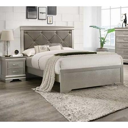 Crown Mark Amalia Queen Upholstered Bed B6910-Q-HBFB/B6910-KQ-RAIL IMAGE 1
