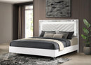 Cassia - Eastern King Headboard , Box 1 of 3 - White High Gloss