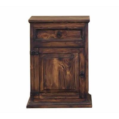 LMT Imports Mansion Bedroom Suite 1-Drawer Nightstand BUR013L MEDIO IMAGE 1