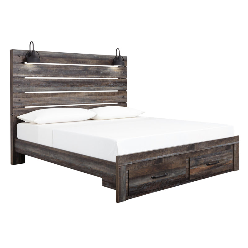  Size_King  -- Drystan B211B55 King Panel Bed with 2 Storage Drawers IMAGE 1