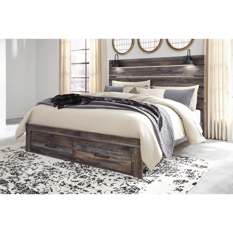  Size_King  -- Drystan B211B55 King Panel Bed with 2 Storage Drawers IMAGE 2