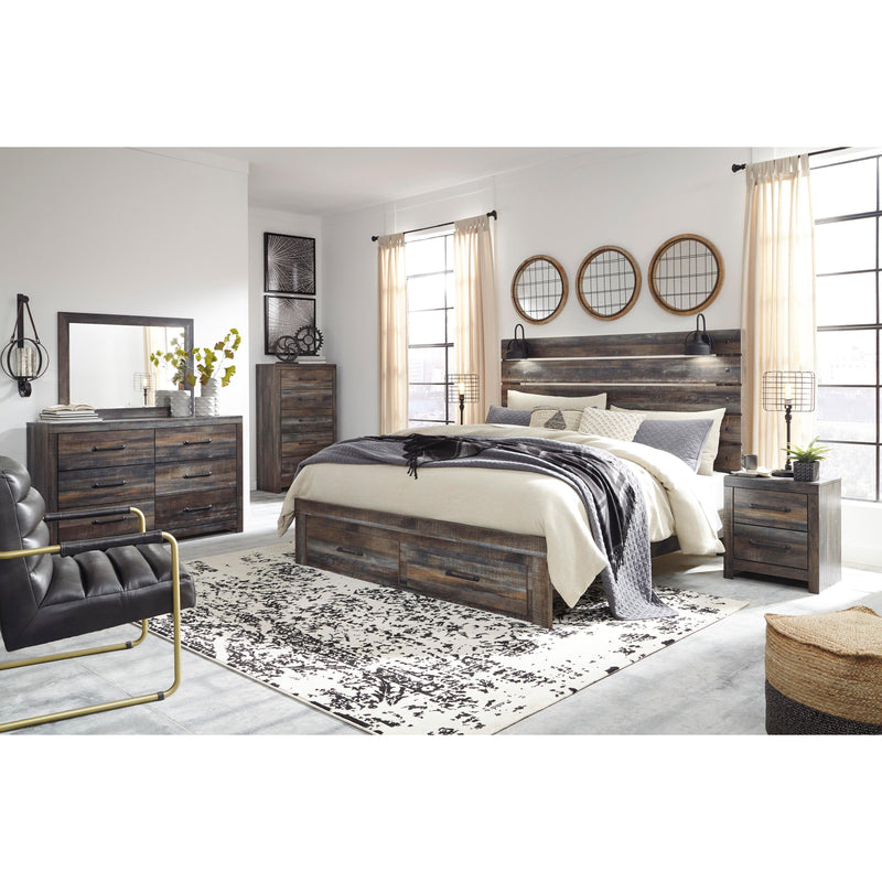  Size_King  -- Drystan B211B55 King Panel Bed with 2 Storage Drawers IMAGE 7