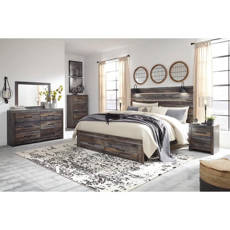  Size_King  -- Drystan B211B55 King Panel Bed with 2 Storage Drawers IMAGE 8