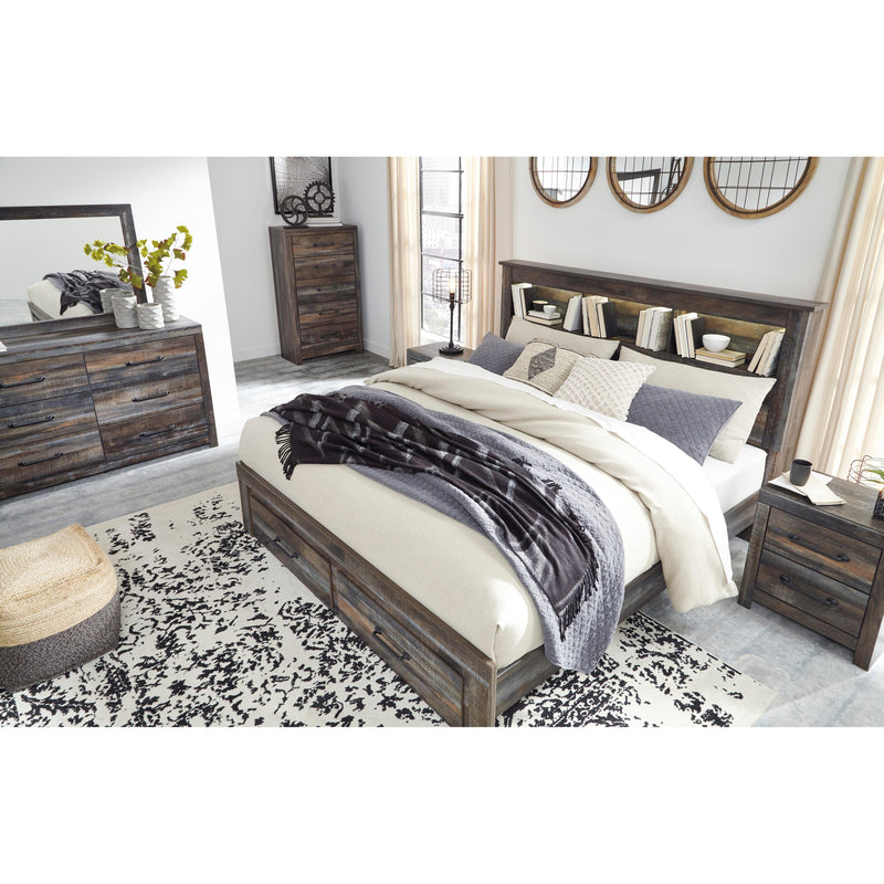  Size_King  -- Drystan B211B27 King Bookcase Bed with 2 Storage Drawers IMAGE 7