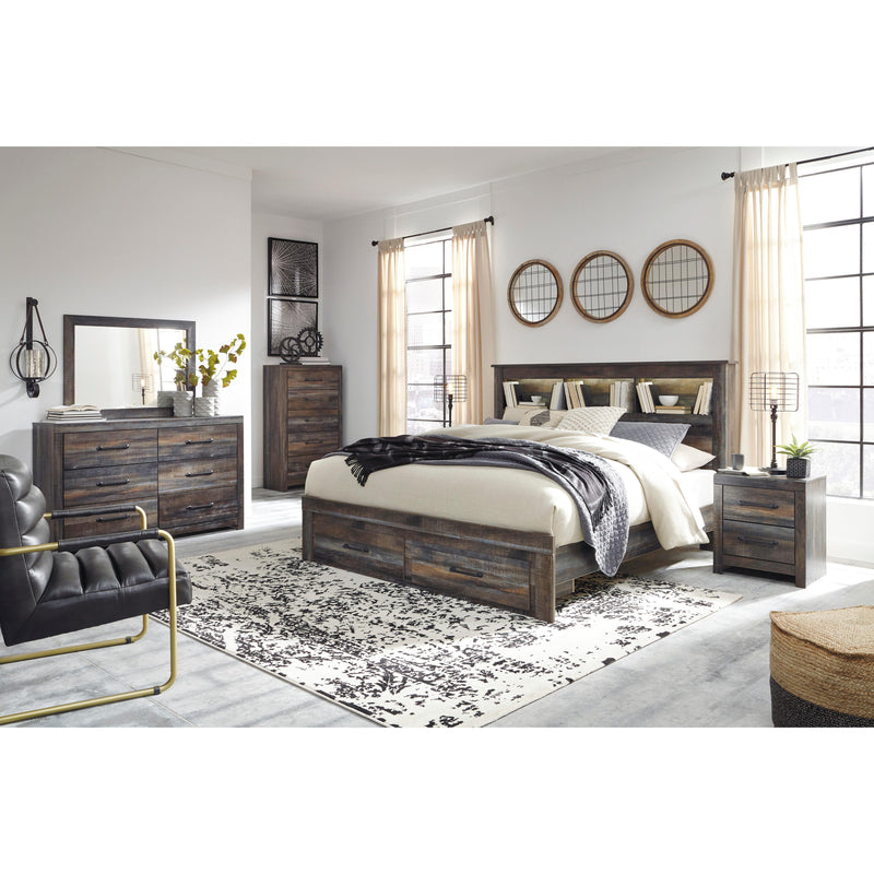 Size_King  -- Drystan B211B27 King Bookcase Bed with 2 Storage Drawers IMAGE 8
