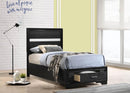 Miranda - Twin Headboard & Footboard, Box 1 of 3 - Black