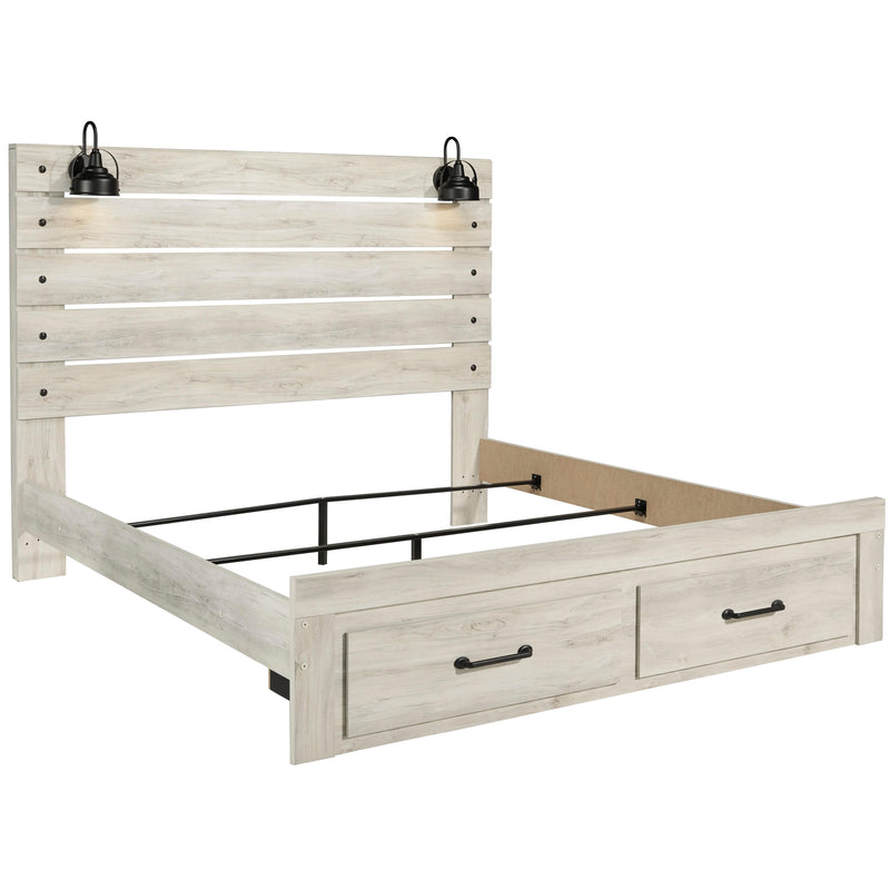  Size_King  -- Cambeck B192B31 King Panel Bed with 2 Storage Drawers IMAGE 2