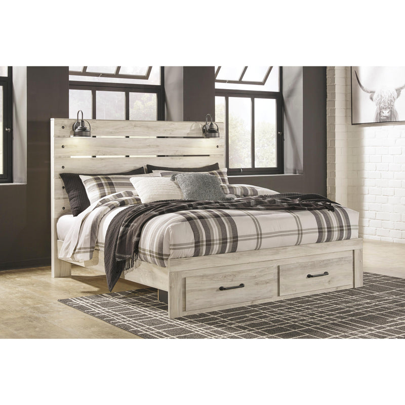  Size_King  -- Cambeck B192B31 King Panel Bed with 2 Storage Drawers IMAGE 5